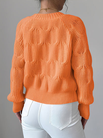 Solid Color Long Sleeve Bow Detail Knitted Cardigan
