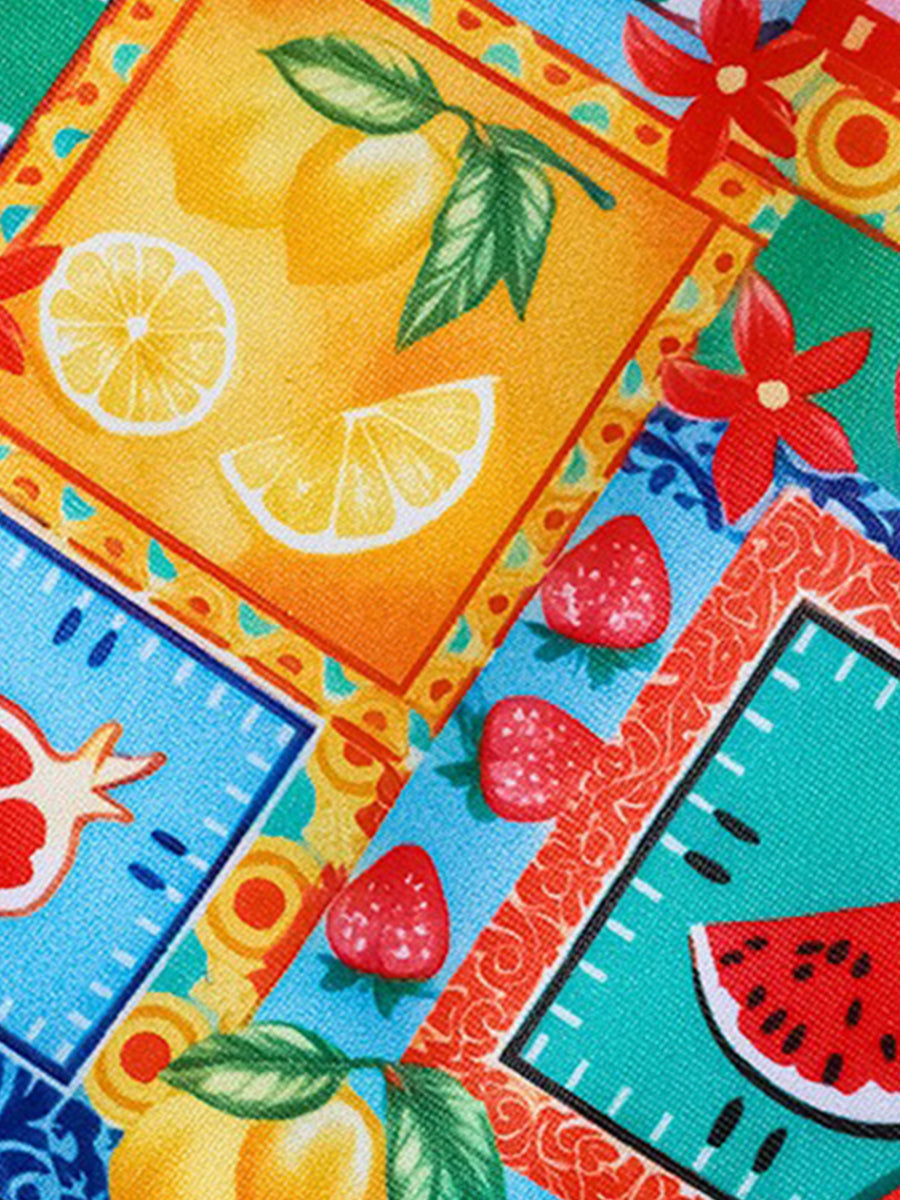 Graphic Triangle Cup Swimsuit Bikinis Sets