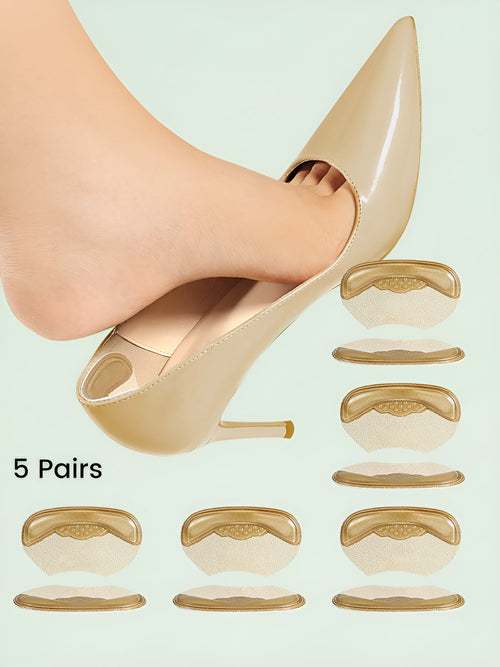 5 Pairs Heel Cushion Pads for High Heels Anti-Slip Heel Pads
