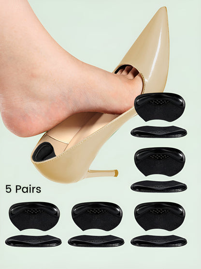 5 Pairs Heel Cushion Pads for High Heels Anti-Slip Heel Pads