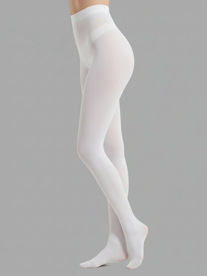2 Pairs 80D Seamless Crotch Colorful Velvet Tights