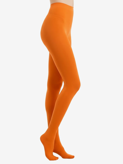 2 Pairs 80D Seamless Crotch Colorful Velvet Tights