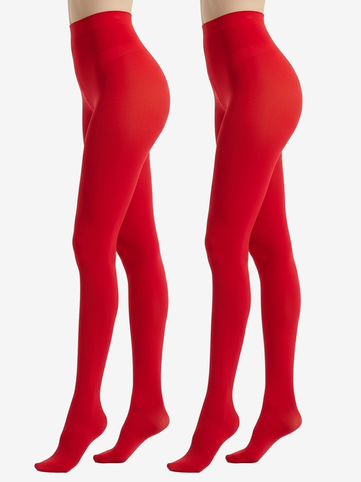 2 Pairs 80D Seamless Crotch Colorful Velvet Tights