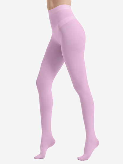 2 Pairs 80D Seamless Crotch Colorful Velvet Tights