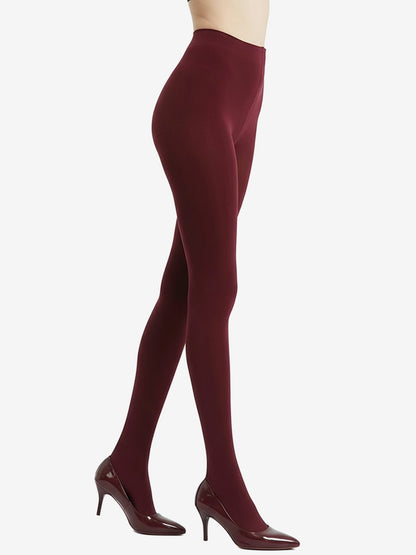 2 Pairs 80D Seamless Crotch Colorful Velvet Tights