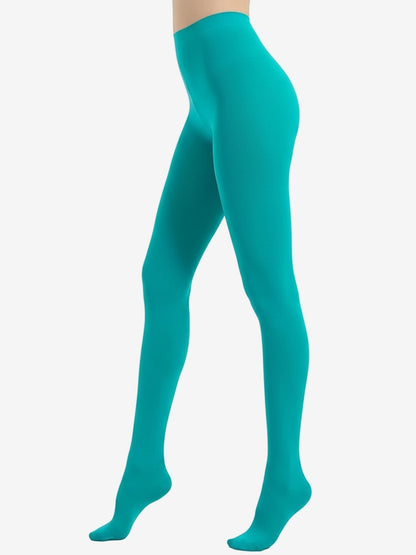 2 Pairs 80D Seamless Crotch Colorful Velvet Tights