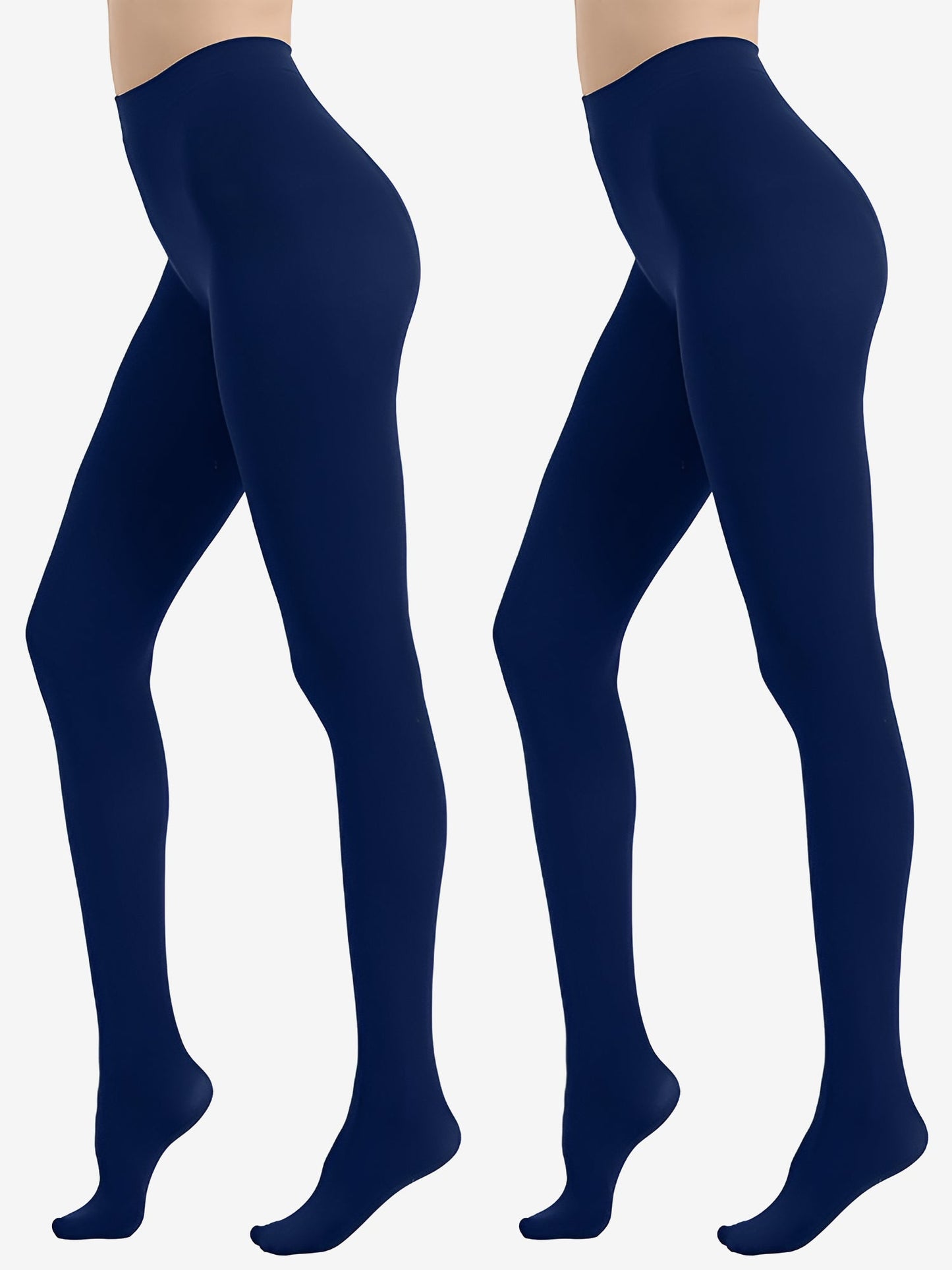 2 Pairs 80D Seamless Crotch Colorful Velvet Tights