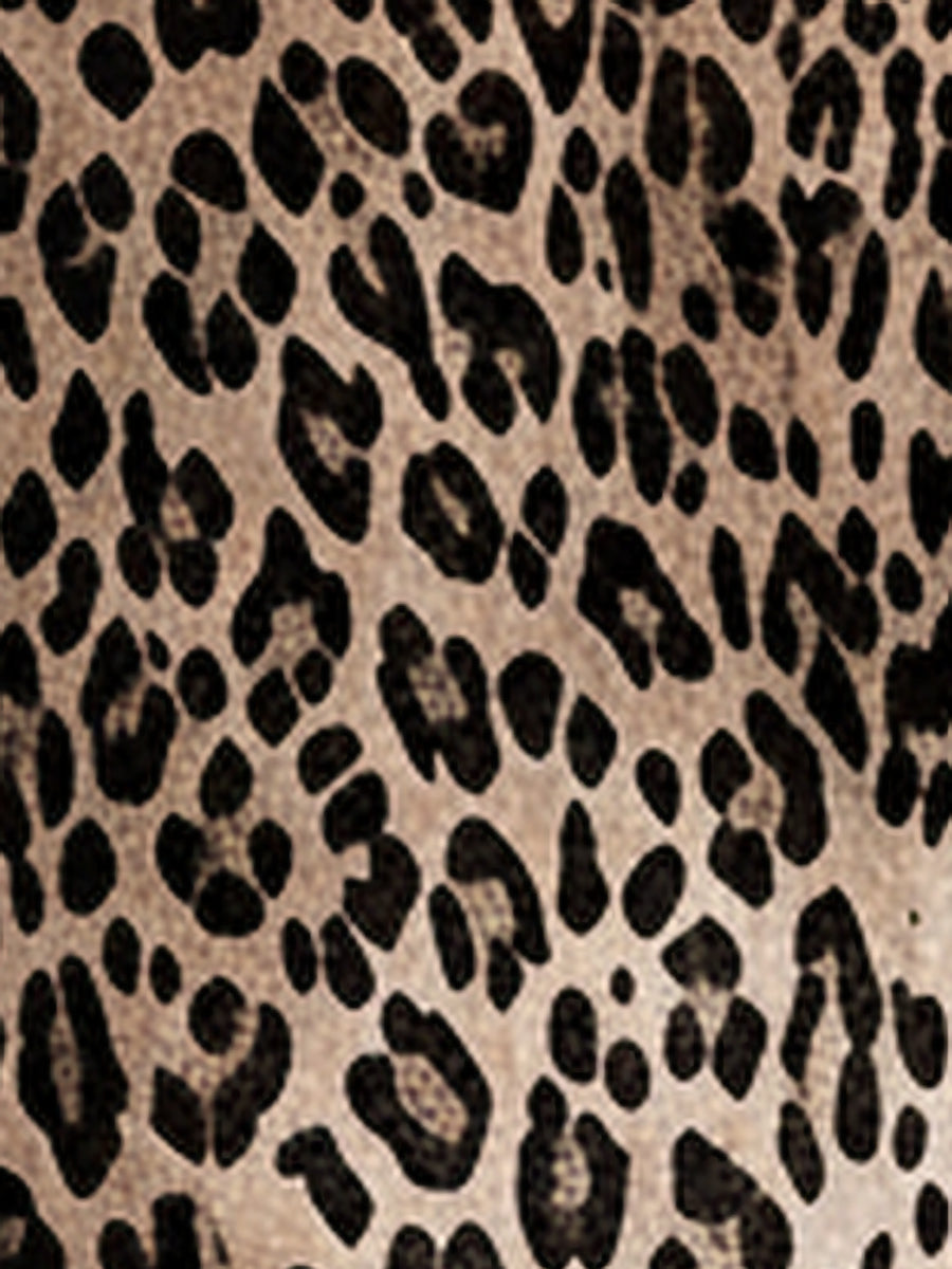 Leopard Print Button Down Long Sleeve Shirt