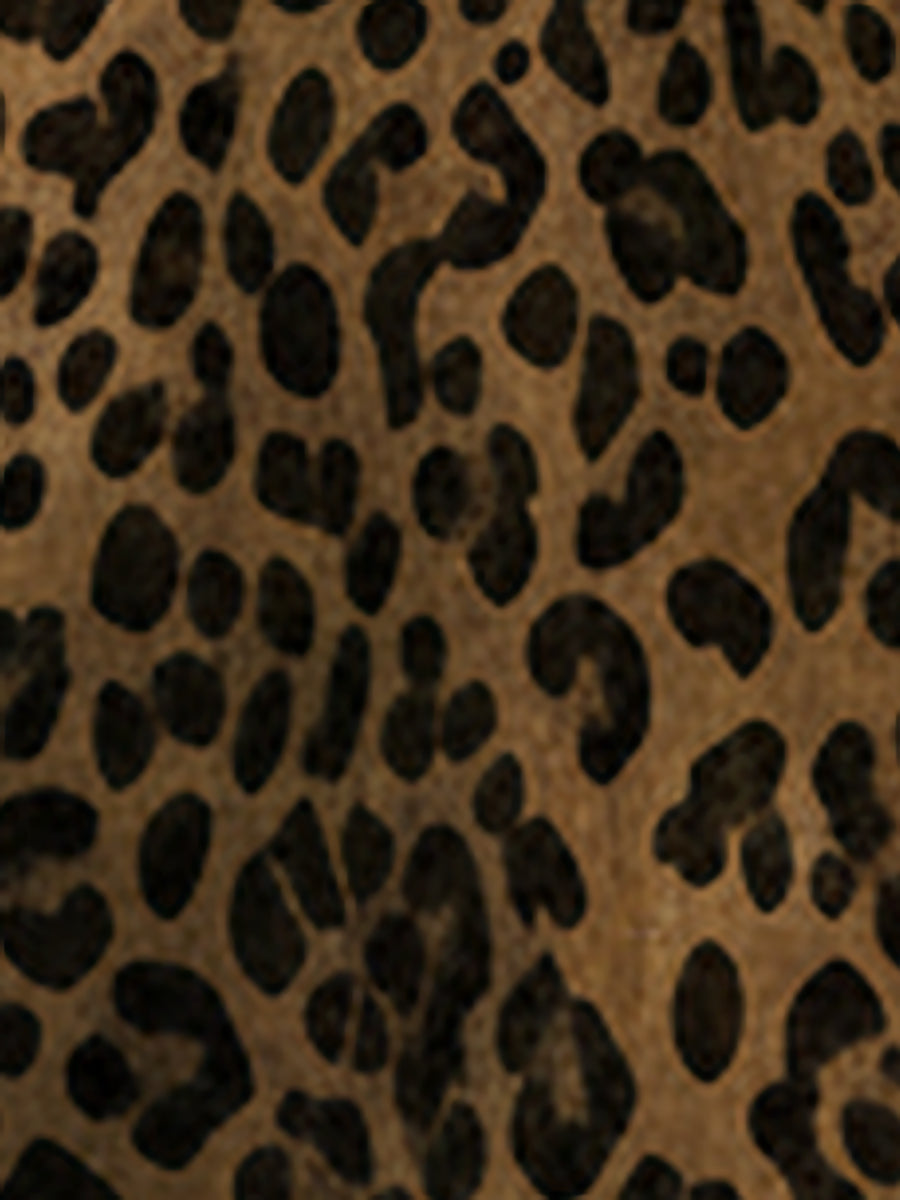 Leopard Print Button Down Long Sleeve Shirt