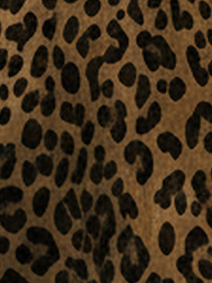 Leopard Print Button Down Long Sleeve Shirt