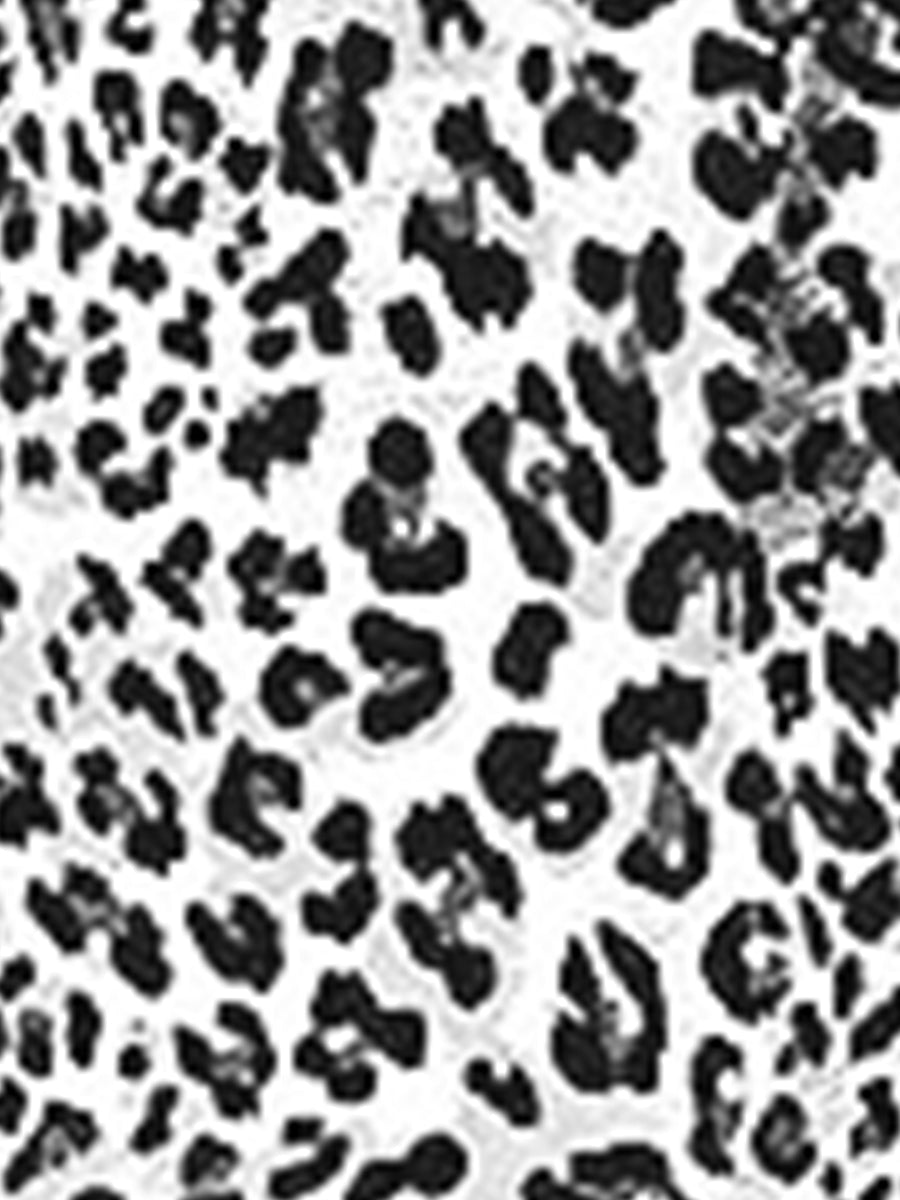 Short Sleeve V Neck Ruched Leopard Dress