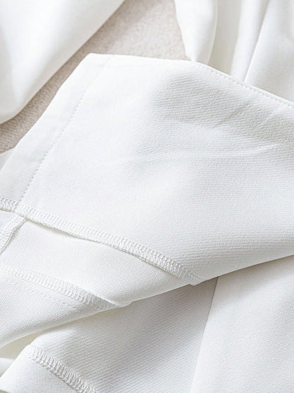 Puff Long Sleeves Double Breasted Blazer