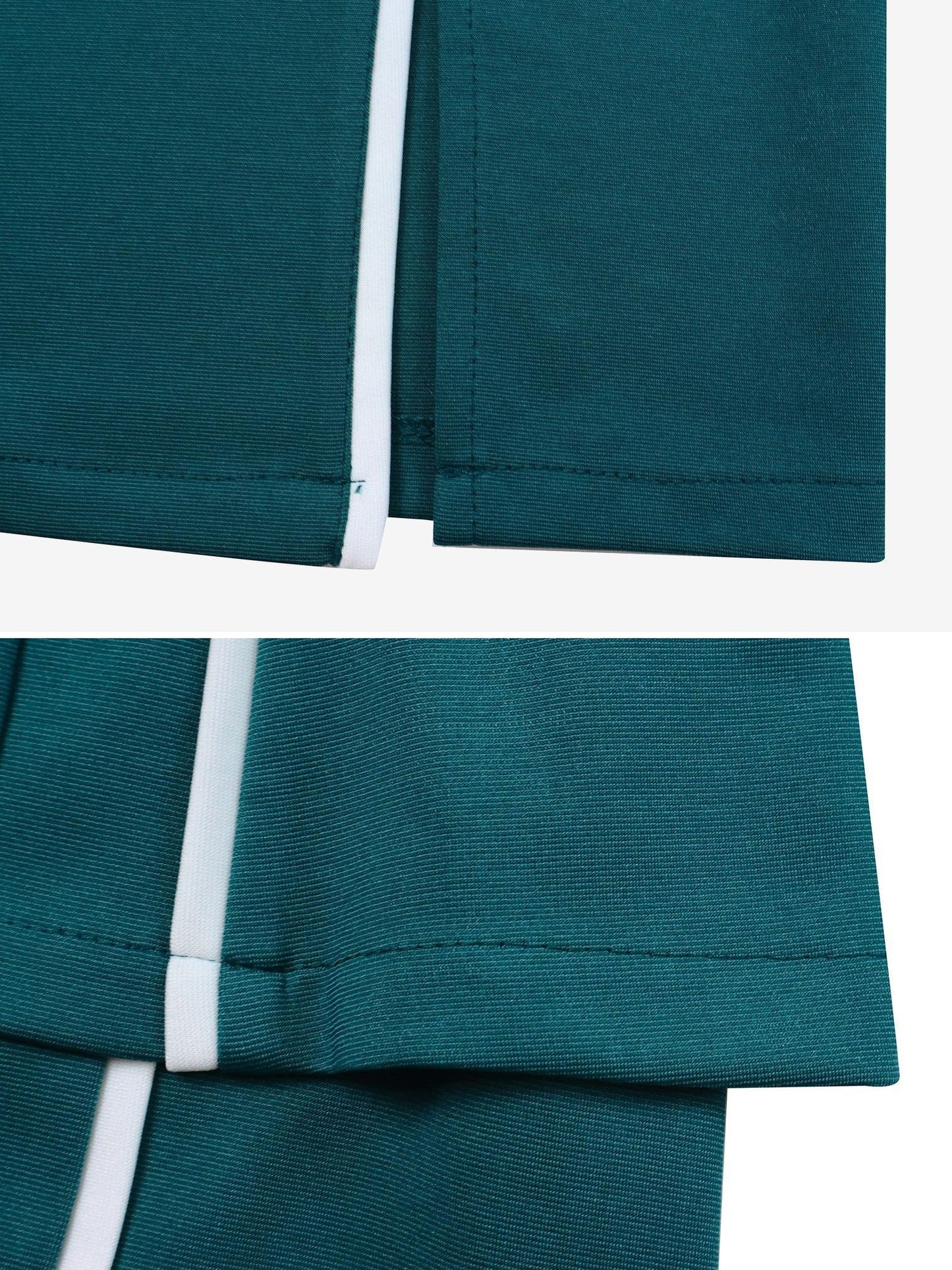 Notched Lapel Colorblock Belted Midi Sheath Dress