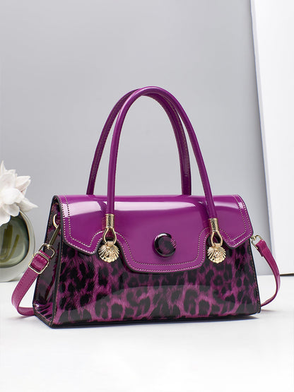 Versatile Leopard Print Handbag Tote Bag Crossbody Bag