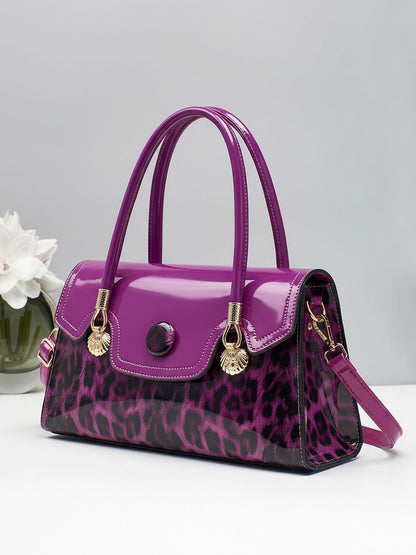 Versatile Leopard Print Handbag Tote Bag Crossbody Bag