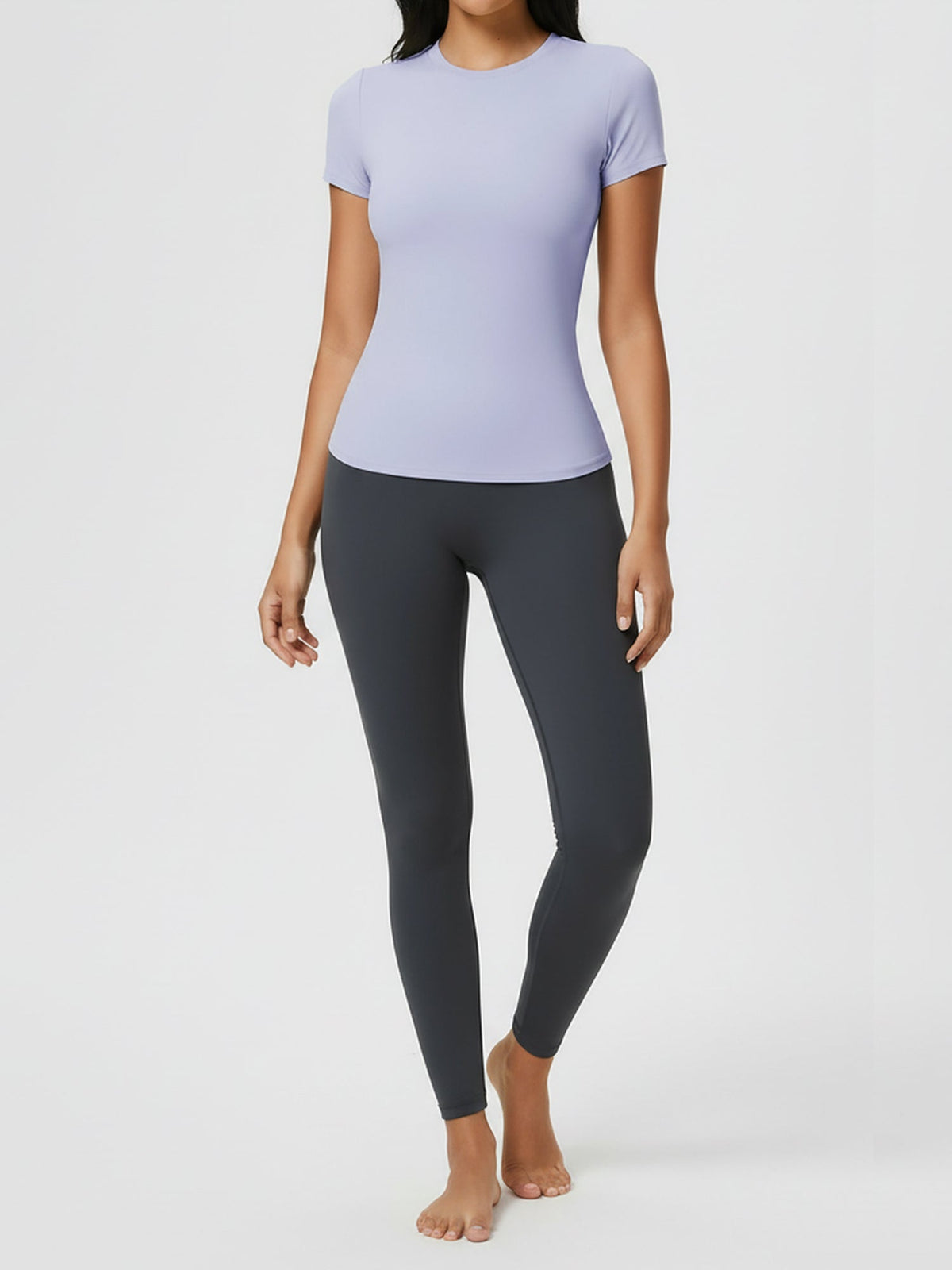Breathable Short Sleeve Fitted Sports Top