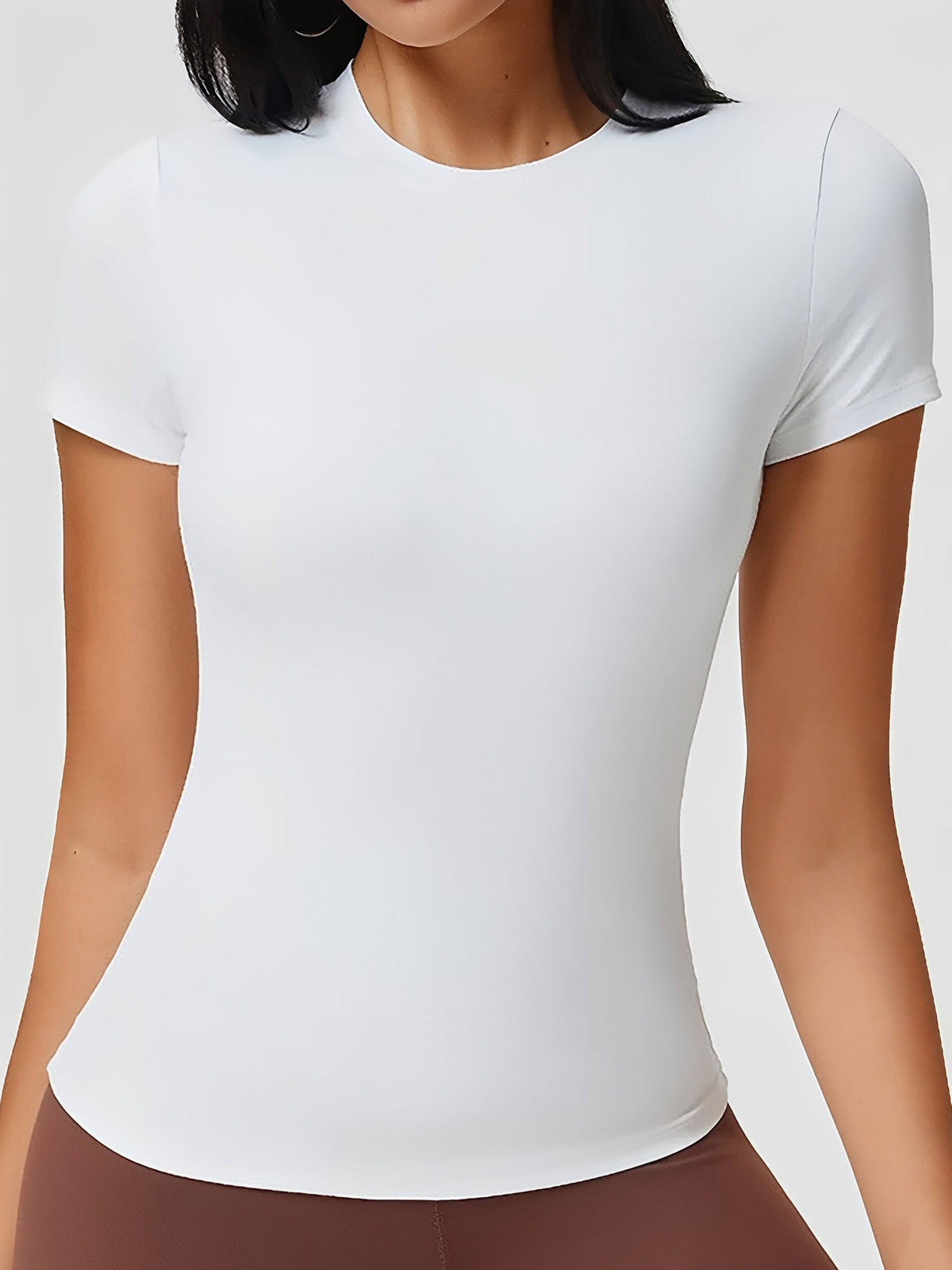 Breathable Short Sleeve Fitted Sports Top