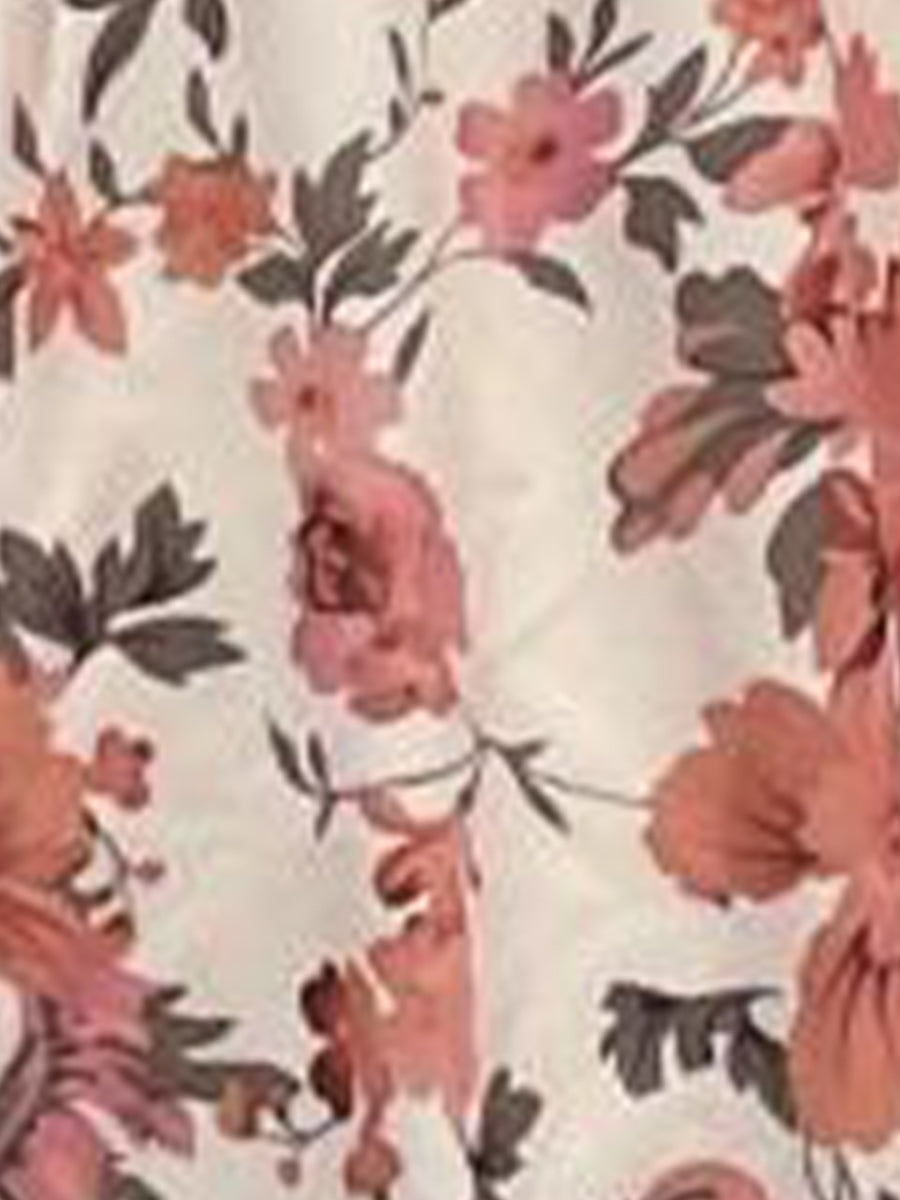 Floral Spaghetti Strap Smocked A-Line Mini Dress