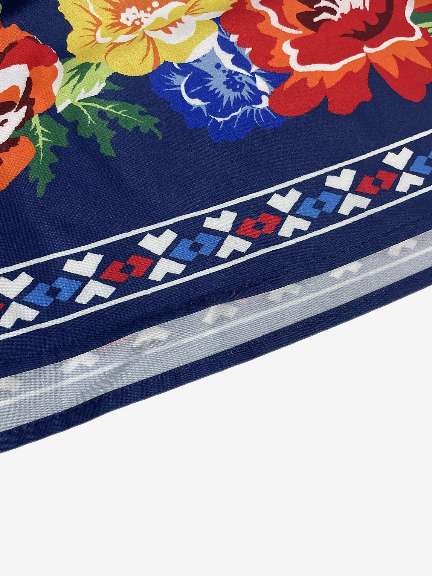 Floral V Neck Batwing Sleeves Tasseled Dress