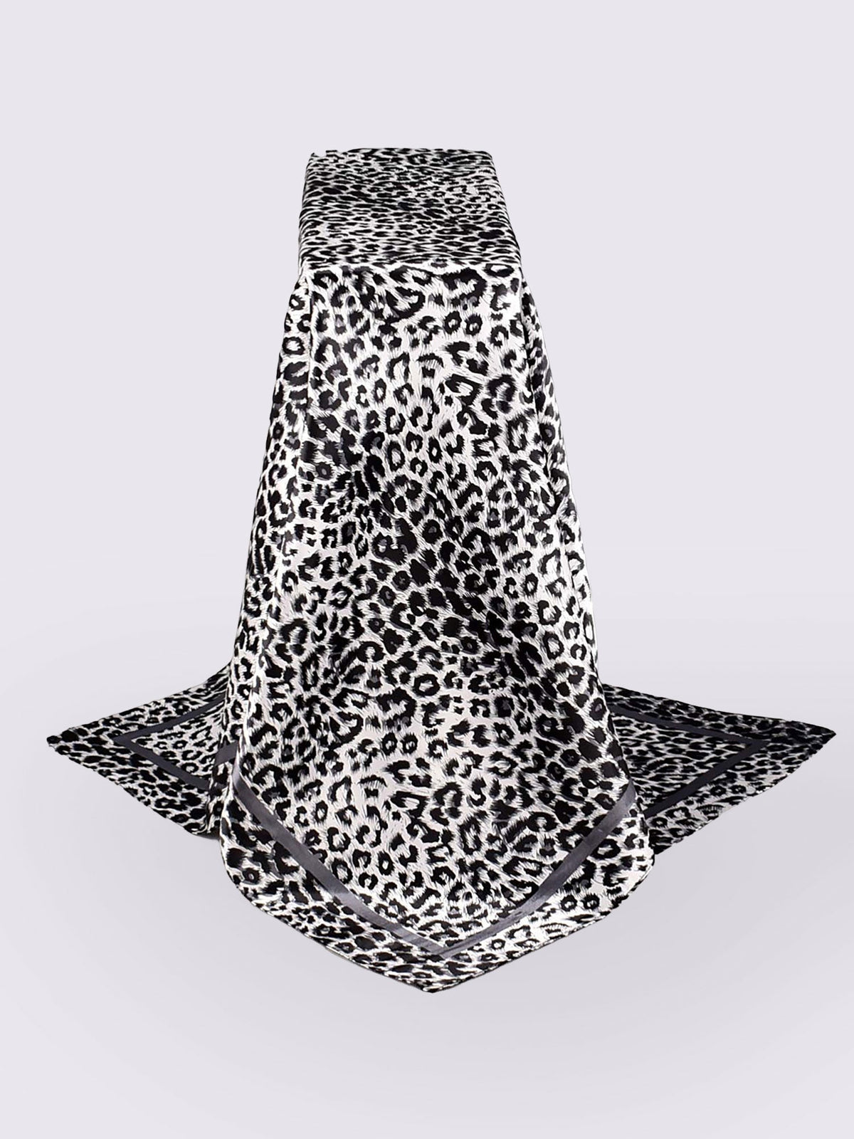 Leopard Print Satin Stylish Versatile Scarf