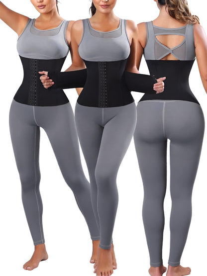 Waist Shaping Cincher Solid Color Corset