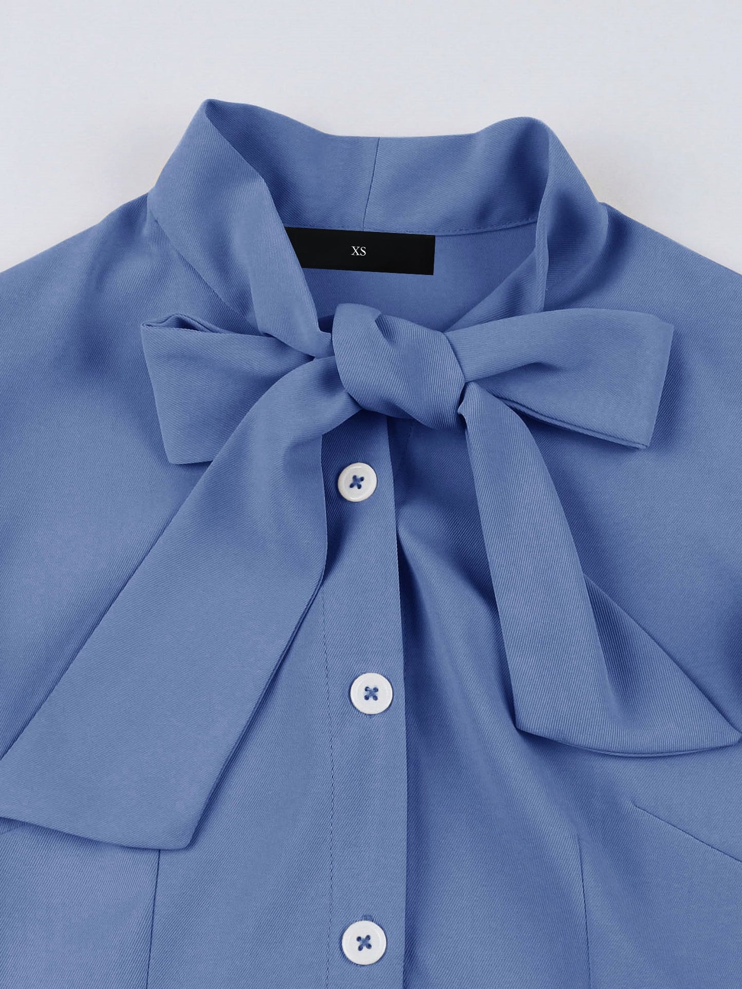 Retro Bow-Tie Ruffle Sleeve A-Line Midi Dress