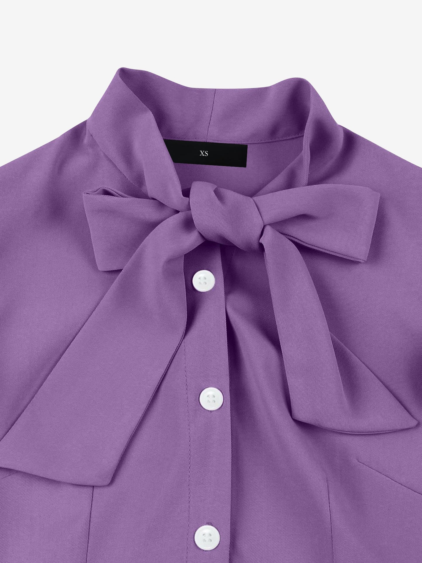 Retro Bow-Tie Ruffle Sleeve A-Line Midi Dress