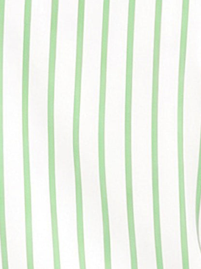 Casual Drop-Shoulder Striped Short Sleeves Blouse