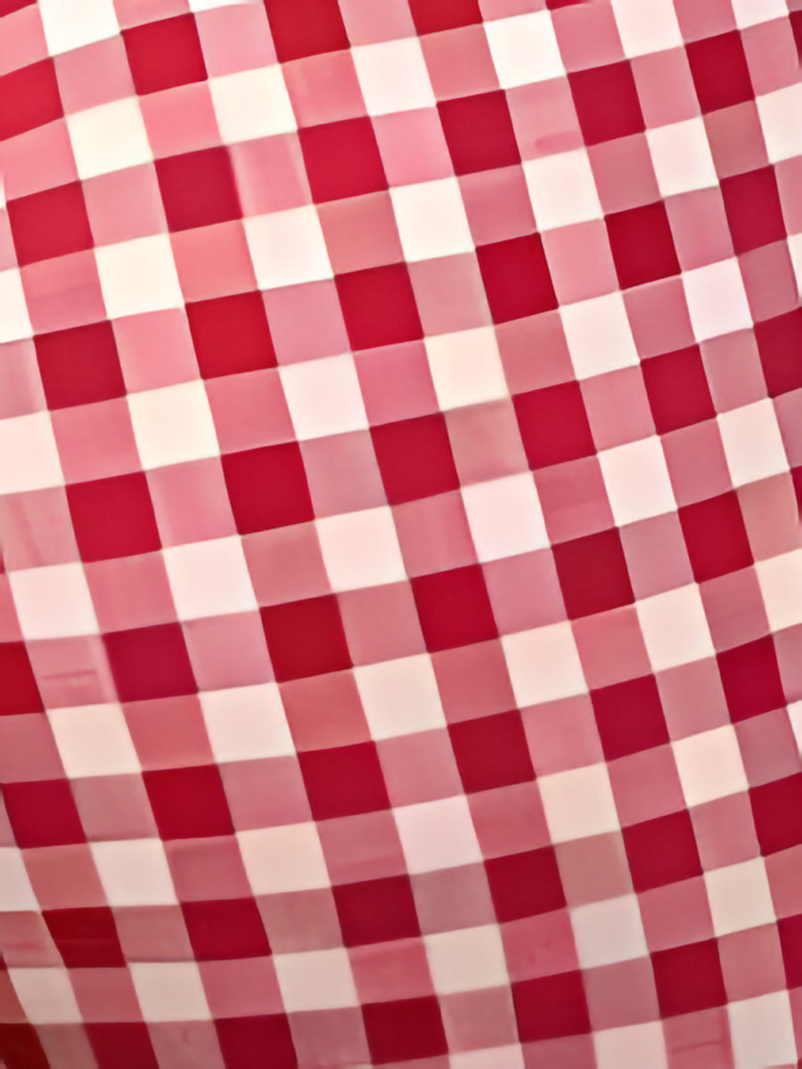 Gingham Polka Dots Casual Slim-Fit Capris Pants