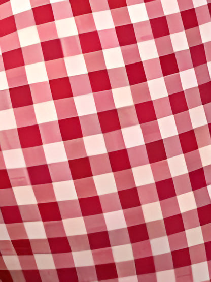 Gingham Polka Dots Casual Slim-Fit Capris Pants