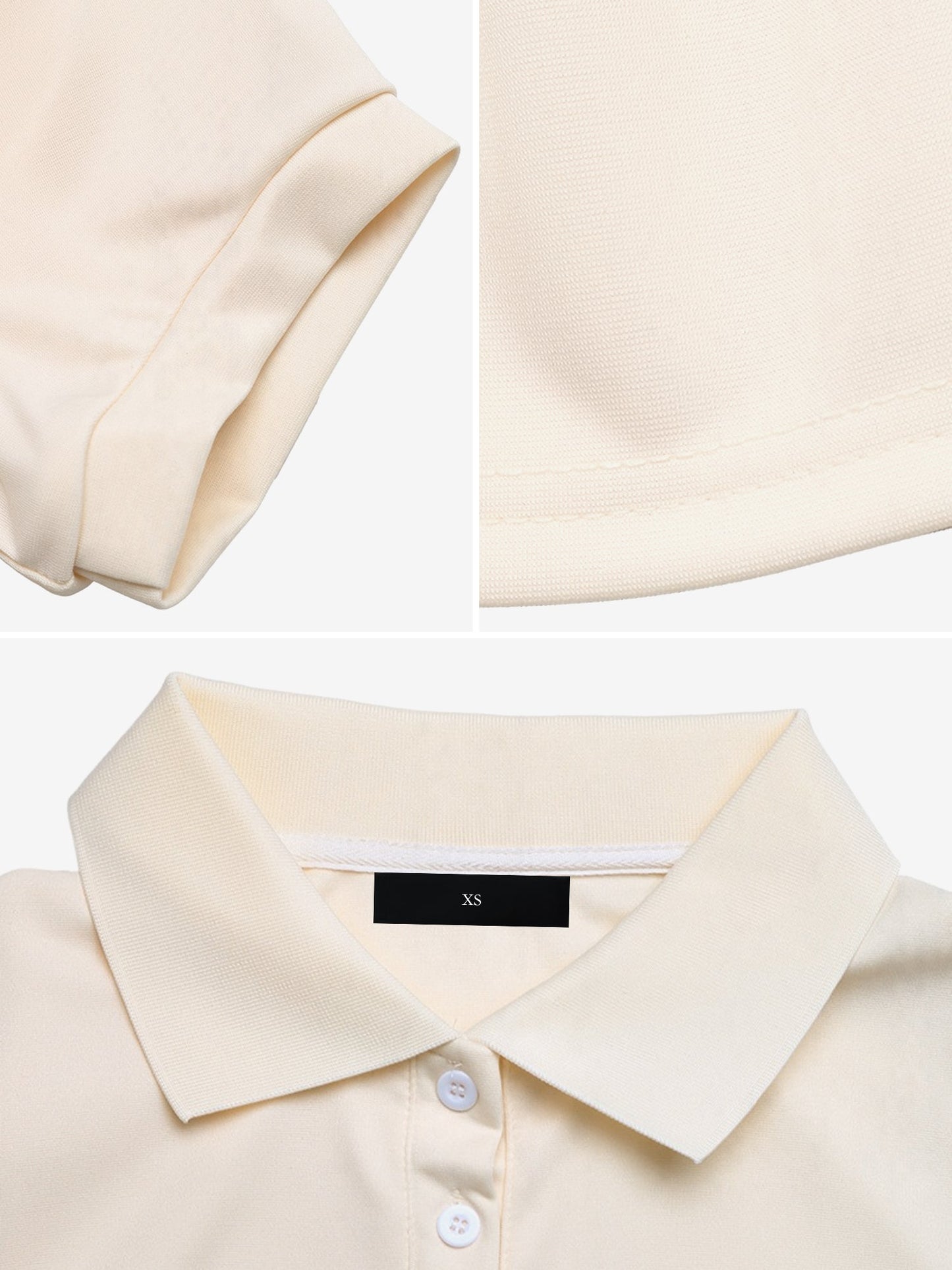 Polo Collar Short Sleeves Pleated Mini Tennis Dress