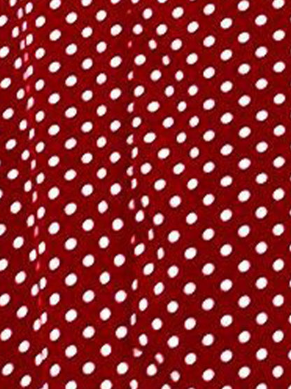 Sleeveless Backless Polka Dot A-Line Resort Dress