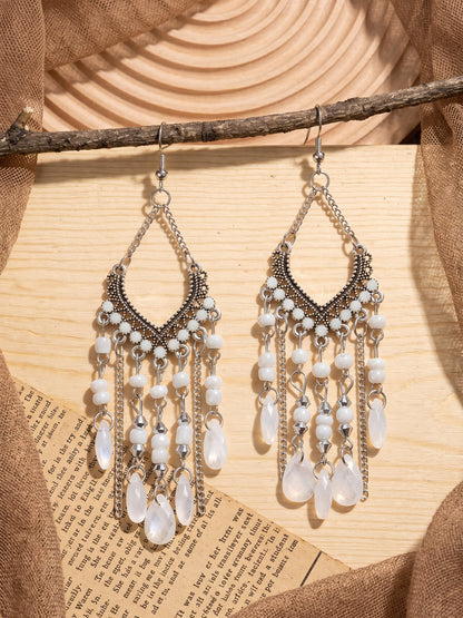 Bohemian Vintage Beaded Fringe Earrings
