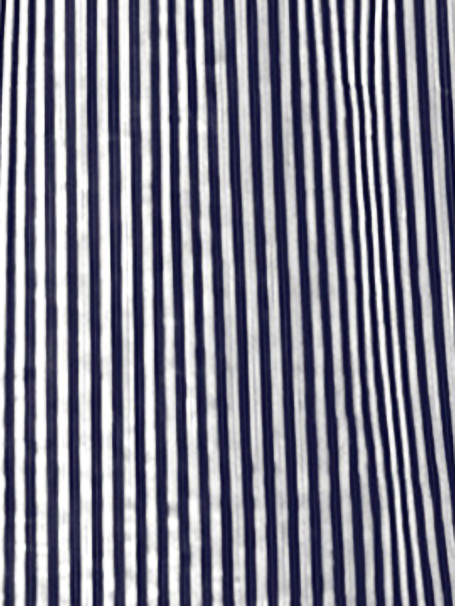Striped Halter Neck Smocked Backless Resort Dress