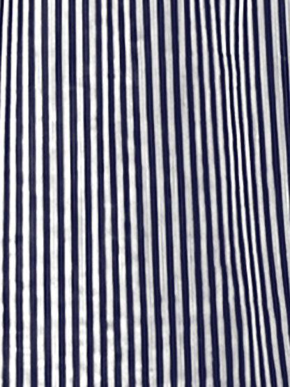 Striped Halter Neck Smocked Backless Resort Dress