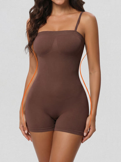 Removable Straps Solid Color Sleeveless Leotard