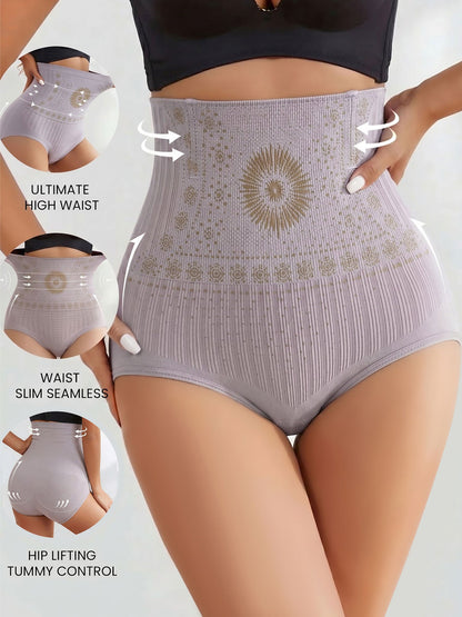 3 Pieces High-Waisted Stretchy Waist-Shaping Butt Lifting Panties