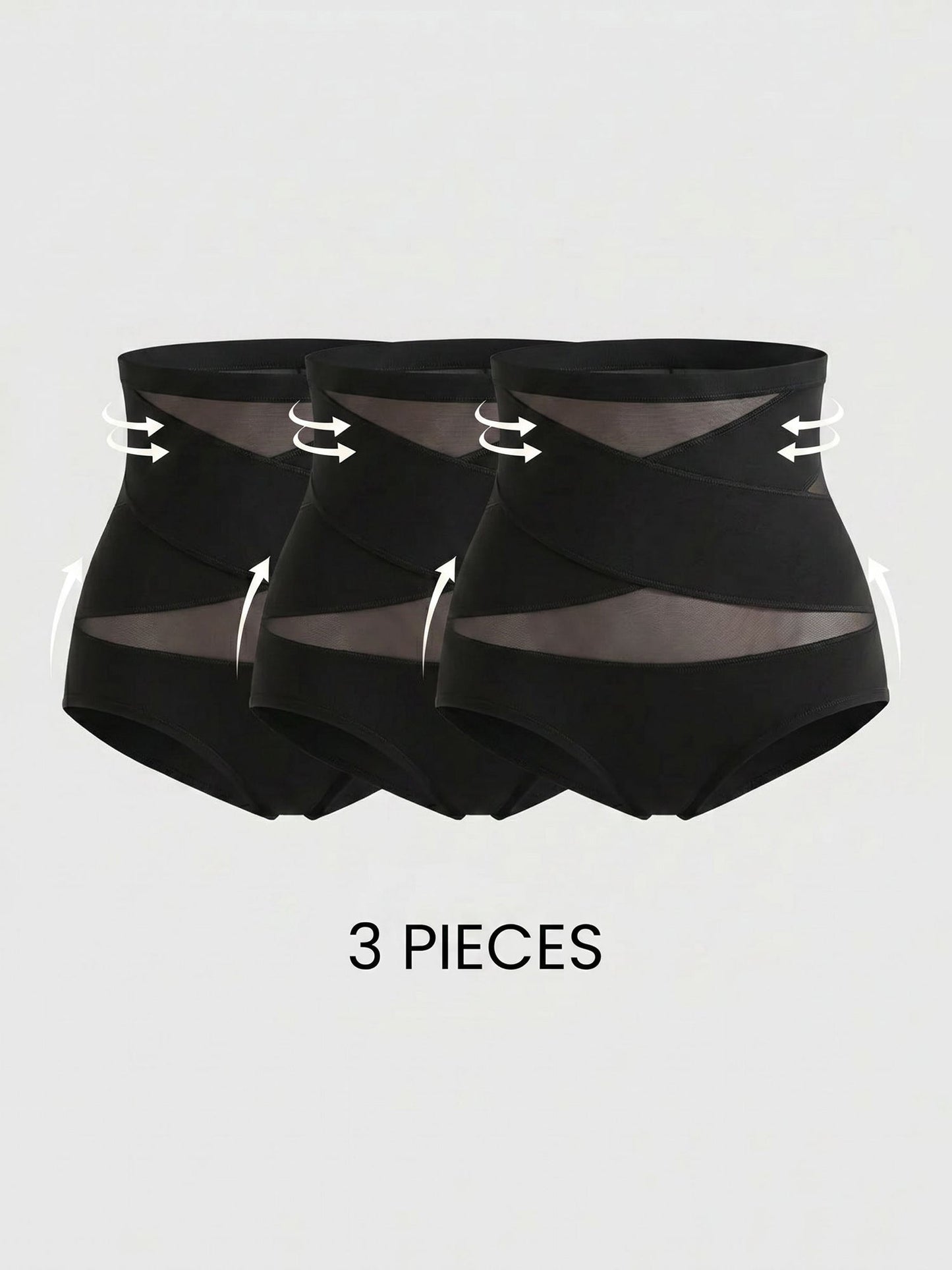3 Pieces High-Waisted Shaping Butt-Lifting Underwear Panties