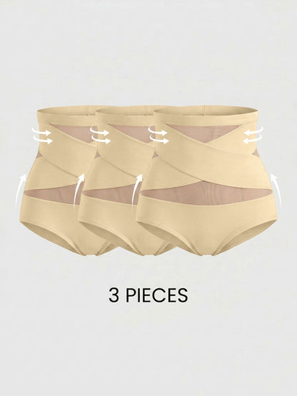 3 Pieces High-Waisted Shaping Butt-Lifting Underwear Panties