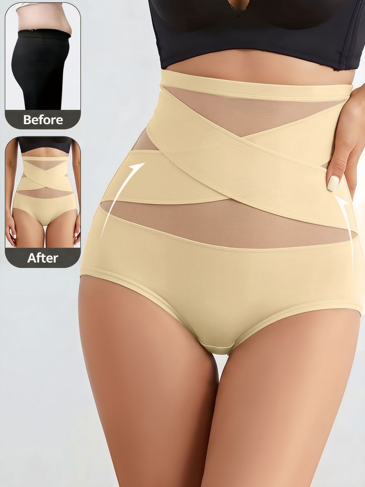 3 Pieces High-Waisted Shaping Butt-Lifting Underwear Panties