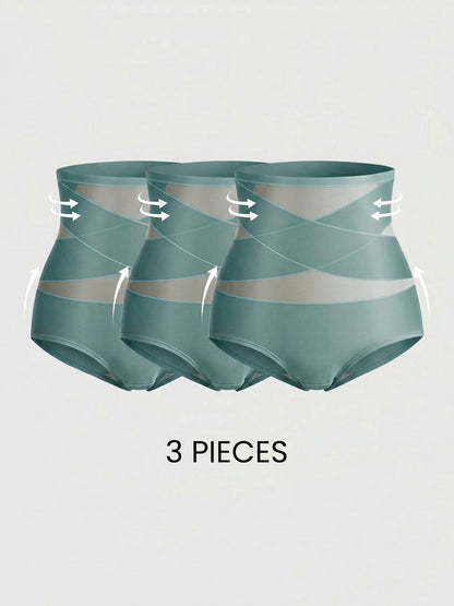 3 Pieces High-Waisted Shaping Butt-Lifting Underwear Panties