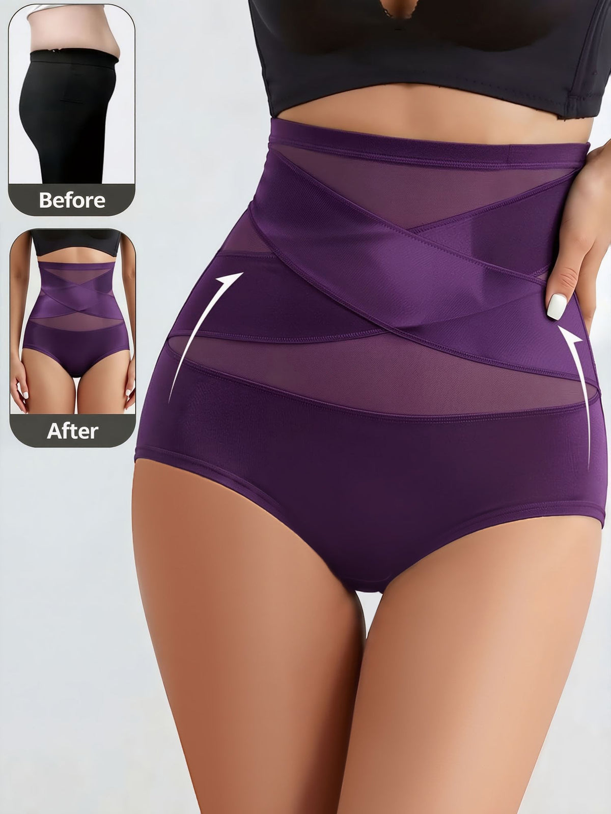 3 Pieces High-Waisted Shaping Butt-Lifting Underwear Panties
