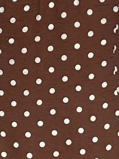 Halter Cowl Neck Backless Polka Dots Mini Dress