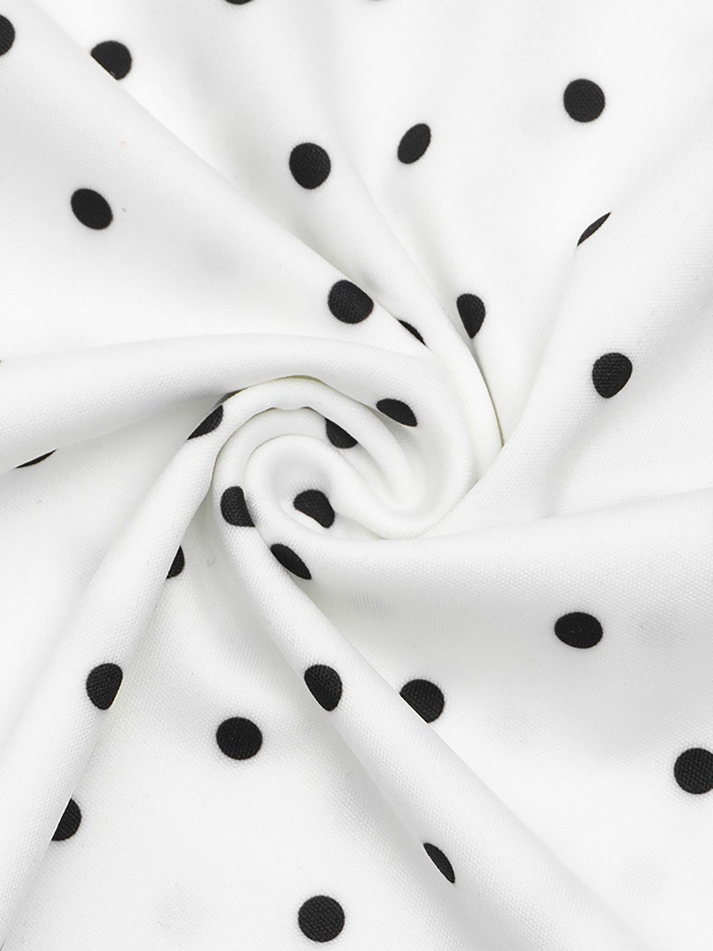 Polka Dot Print Cap Sleeves A-Line Maxi Dress