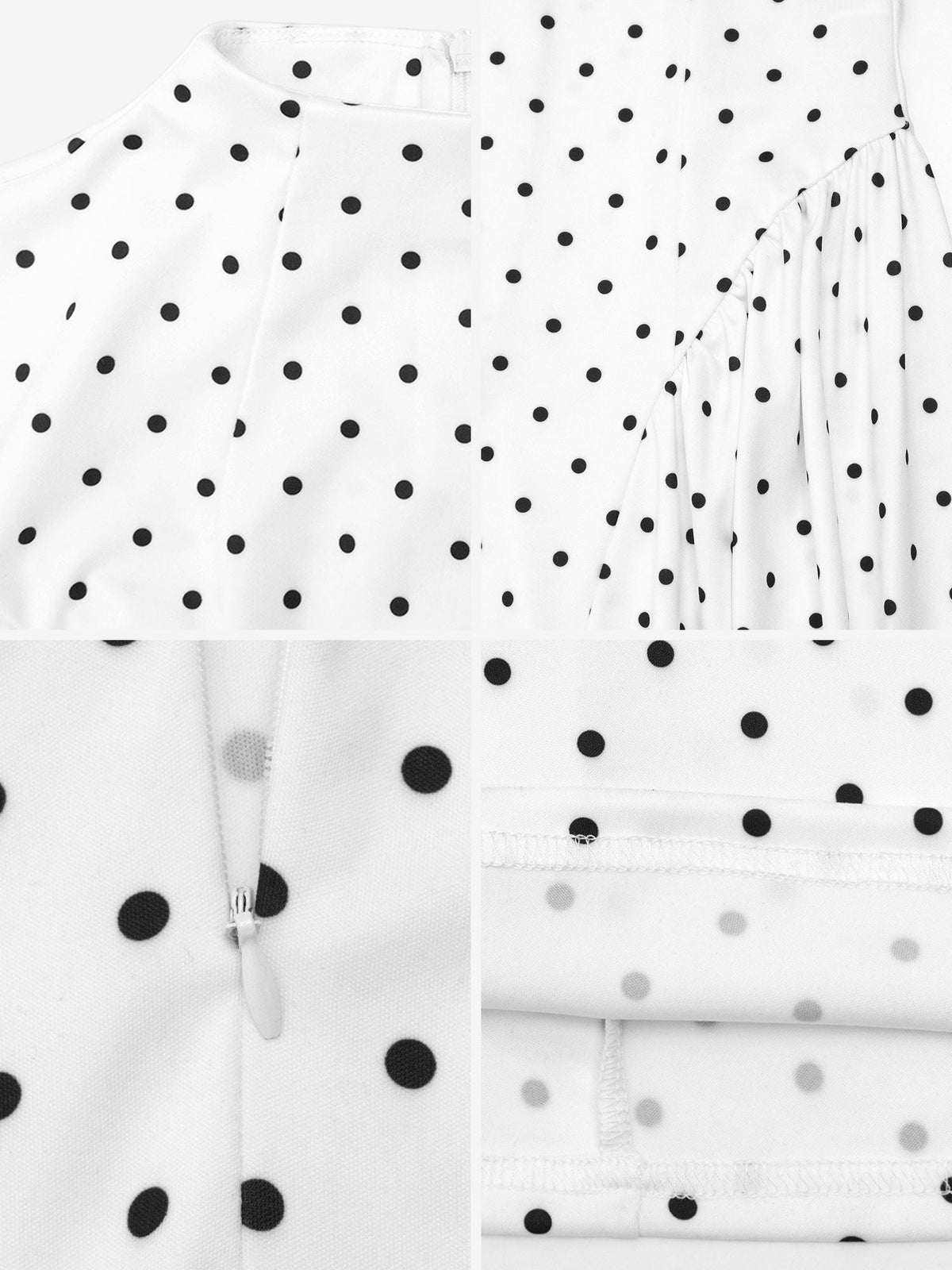 Polka Dot Print Cap Sleeves A-Line Maxi Dress