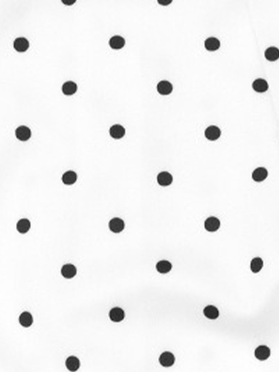 Polka Dot Print Cap Sleeves A-Line Maxi Dress