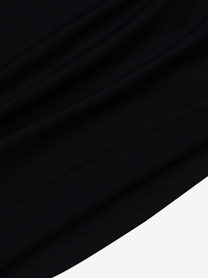 Flare Sleeves Pocketed Belted A-Line Midi Dress