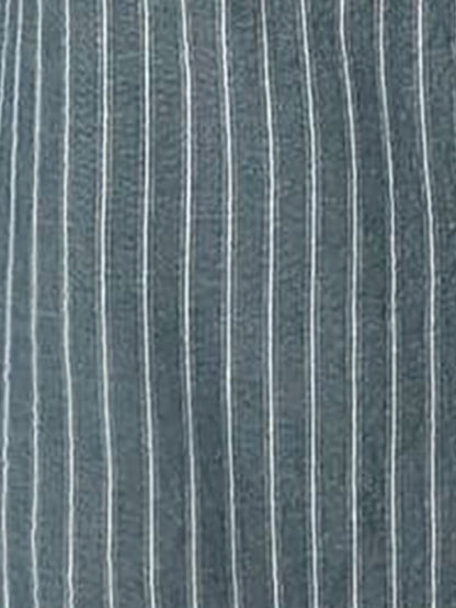 Striped Tie Waist Sleeveless Mini Dress