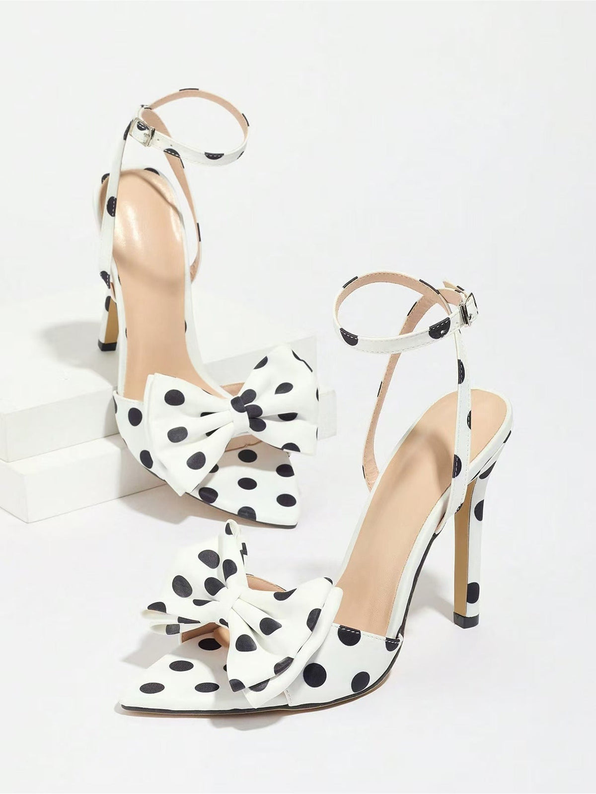 Pointed Toes Thin Straps Bow Slingback Sandals