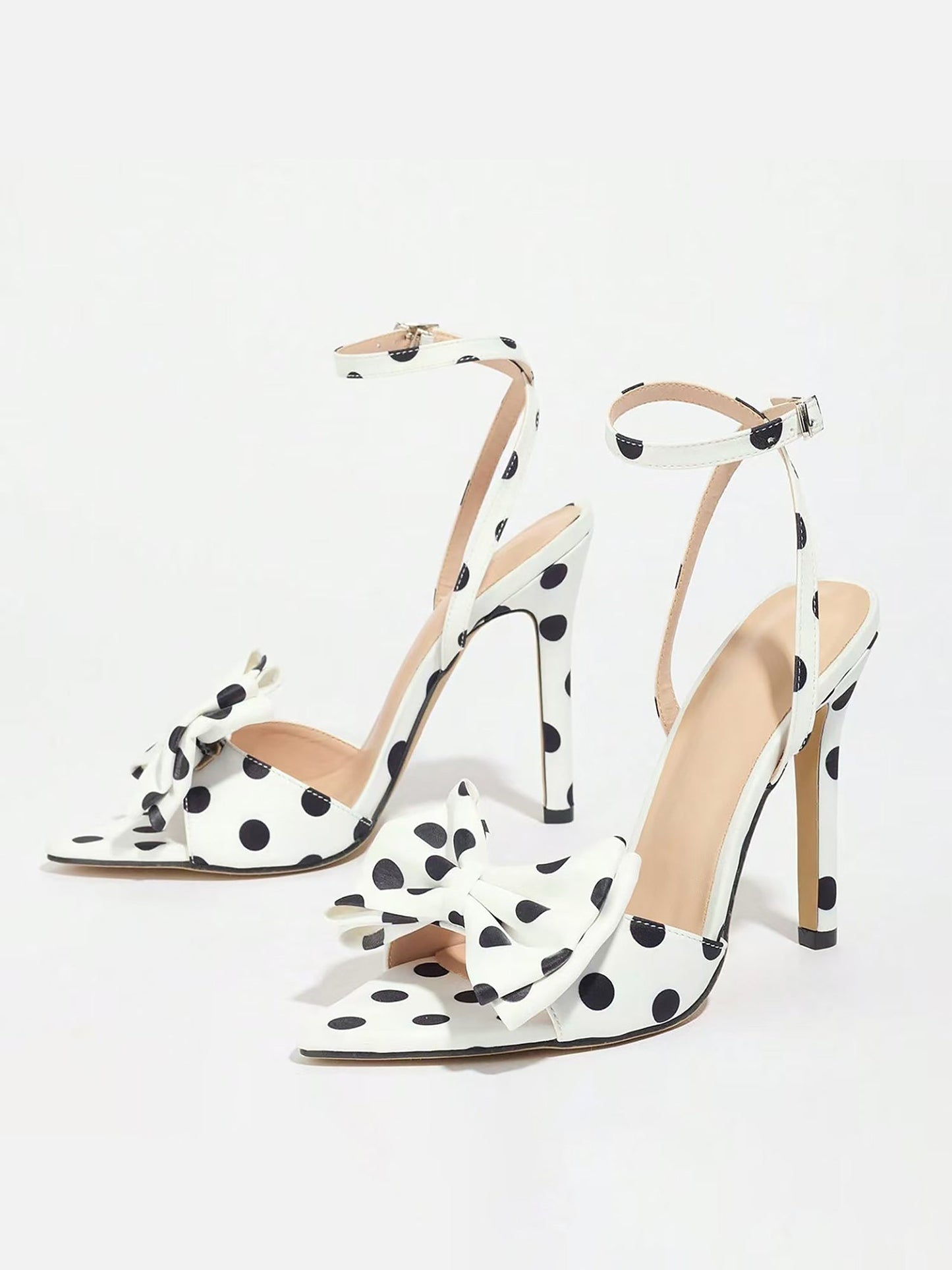 Pointed Toes Thin Straps Bow Slingback Sandals